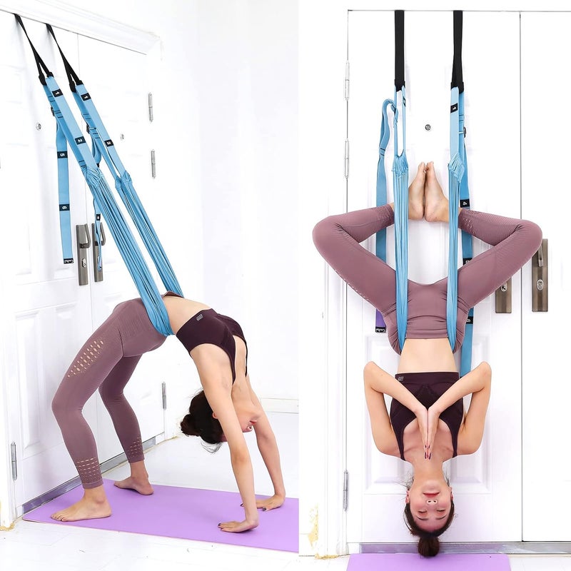 tchrules Leg Stretcher Strap, Backbend Training Belt with Door Anchor, Flexibility Trainer Stretching Equipment Assist Stretch Strap for Fitness Gymnastics Dance Aerial Yoga Ballet - Image 2